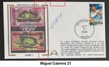 Miguel Cabrera Autographs on Gateway Stamp Commemorative Cachet Envelopes