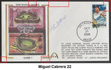 Miguel Cabrera Autographs on Gateway Stamp Commemorative Cachet Envelopes