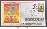 Miguel Cabrera Autographs on Gateway Stamp Commemorative Cachet Envelopes