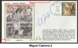 Miguel Cabrera Autographs on Gateway Stamp Commemorative Cachet Envelopes