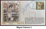 Miguel Cabrera Autographs on Gateway Stamp Commemorative Cachet Envelopes