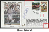 Miguel Cabrera Autographs on Gateway Stamp Commemorative Cachet Envelopes