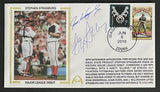 Stephen Strasburg & Ivan Rodriguez JSA Autogarphed Major League Debut Gateway Stamp Cachet Envelope