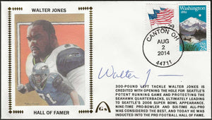 Walter Jones Autographed Hall Of Fame Gateway Stamp Commemorative Envelope Seattle Seahawks
