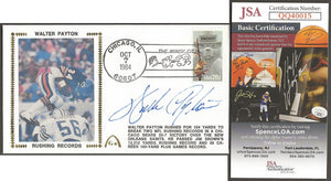 Walter Payton Autographed Career Rushing Record Gateway Stamp Commemorative Cachet Envelope - Chicago Bears