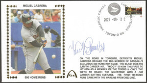 Miguel Cabrera Autographed 500 Home Runs Gateway Stamp Envelope