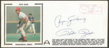 Pete Rose & Ryne Sandberg Autographed Rose Managerial Debut Gateway Stamp Cachet Envelope