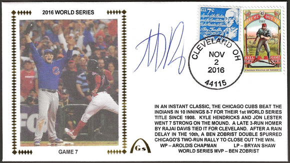 Anthony Rizzo Autograph ADD to 2016 World Series Games 6 or 7 Gateway Stamp Cachet - Chicago Cubs