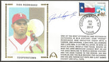 Ivan Rodriguez Autogarphed Hall Of Fame HOF Gateway Stamp Cachet Envelope - Texas Rangers