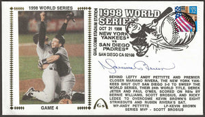 Mariano Rivera 1998 World Series Autograph Gateway Stamp Envelope - New York Yankees