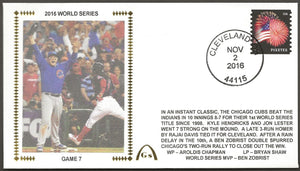 Anthony Rizzo Autograph Add-On to the 2016 World Series Game 7