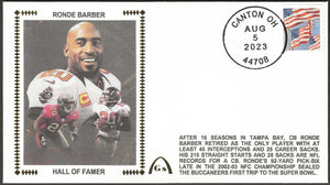 Ronde Barber Un-signed Hall Of Fame Gateway Stamp Cachet Commemorative Envelope - Tampa Bay