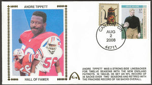 Andre Tippett Un-Signed Hall Of Fame Gateway Stamp Cachet Commemorative Envelope - New England Patriots