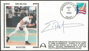 Eric Milton Autographed No Hitter Gateway Stamp Cachet Commemorative Envelope - Minnesota Twins