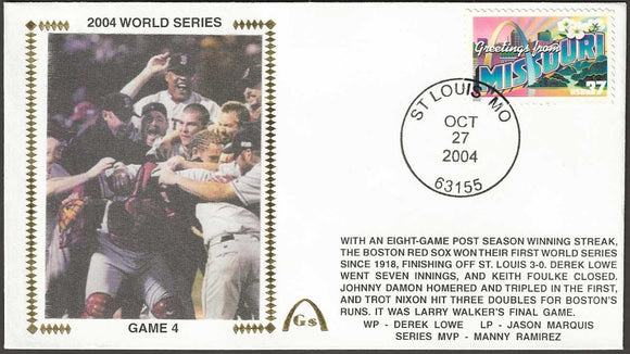 ADD Keith Foulke Autograph- 2004 World Series Game 4 Gateway Stamp Envelope - Boston Red Sox