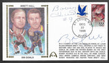 Brett Hull & Bobby Hull Autographed Father Son 500 Goals Gateway Stamp Envelope