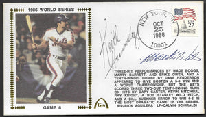 Keith Hernandez & Mookie Wilson Autographs on Game 6 of the 1986 World Series