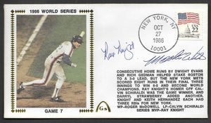 Ray Knight & Mookie Wilson Autographs on Game 7 of the 1986 World Series