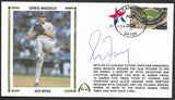 Greg Maddux 300 Wins Autographed Gateway Stamp Envelope - Chicago Cubs