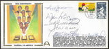 500 Home Run Club - Hank Aaron, Ted Williams, Frank Robinson, Willie McCovey, & Eddie Mathews Autographed  Gateway Stamp Envelope - SALE