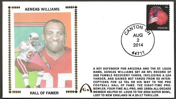Aeneas Williams UN-signed Hall Of Fame Gateway Stamp Cachet Envelope