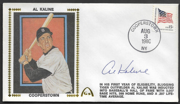 Al Kaline Hall Of Fame Induction Gateway Stamp Envelope HOF - Autographed