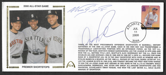 Alex Rodriguez & Nomar Garciaparra Autographed 2000 All-Star