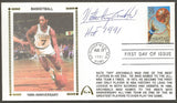 Nate 'Tiny' Archibald Autographed Basketball 100 Years First Day Cover Gateway Stamp Envelope w/ FDI Postmark