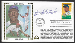 Buck O'Neil Autographed Jackie Robinson USPS First Day Cover Gateway Stamp Envelope w/ FDI Postmark