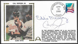 Cal Ripken Jr 3,000 Hits with Eddie Murray Gateway Stamp Envelope - Autographed by Ripken and Murray