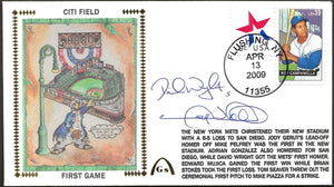 David Wright & Gary Sheffield Autographed Citi Field Opening Day Gateway Stamp Commemorative Cachet Envelope