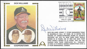 Dick Williams Autographed Hall Of Fame Gateway Stamp Commemorative Cachet Envelope
