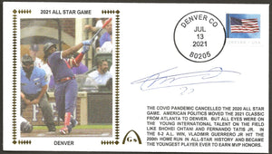 Vlad Guerrero Jr Autographed 2021 All-Star MVP Gateway Stamp Envelope - Toronto Blue Jays