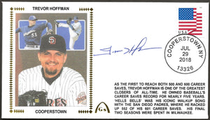 Trevor Hoffman Autographed Hall Of Fame Gateway Stamp Cachet Envelope - San Diego Padres - Milwaukee Brewers