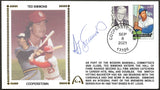 Ted Simmons Autographed Hall Of Fame Gateway Stamp Envelope w/ Cooperstown Postmark - St. Louis Cardinals & Milwaukee Brewers