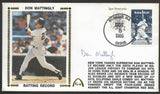 Don Mattingly Season Batting Records Gateway Stamp Envelope - Autographed