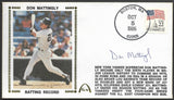 Don Mattingly Season Batting Records Gateway Stamp Envelope - Autographed