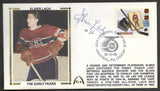 Elmer Lach Autographed Canada Post First Day of Issue Gateway Stamp Envelope - Montreal Canadiens