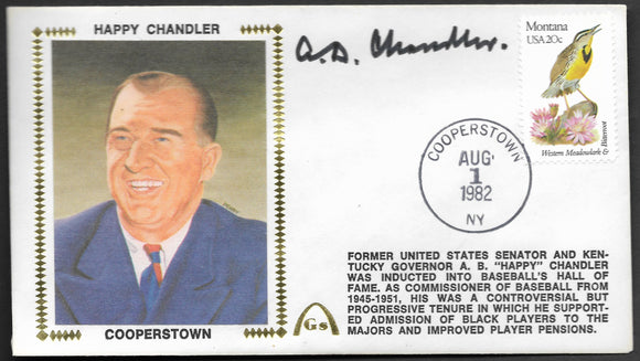 Happy Chandler Hall Of Fame Induction Gateway Stamp Envelope