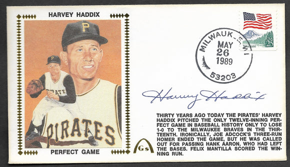 Harvey Haddix 12 Perfect Innings 30th Anniversary Gateway Stamp Envelope