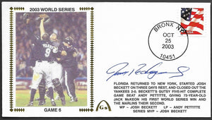 Ivan Rodriguez Autographed 2003 World Series Game 6 Gateway Stamp Cachet Envelope