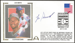 Lee Smith Autographed Hall Of Fame Gateway Stamp Envelope w/ Cooperstown Postmark - St. Louis Cardinals & Chicago Cubs