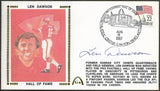 Len Dawson Autographed Hall Of Fame Induction Gateway Stamp Envelope