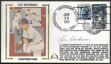 Lou Boudreau Autographed Hall Of Fame 50th Anniversary Gateway Stamp Envelope