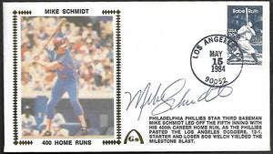 Mike Schmidt Autographed 400 Home Runs Gateway Stamp Envelope