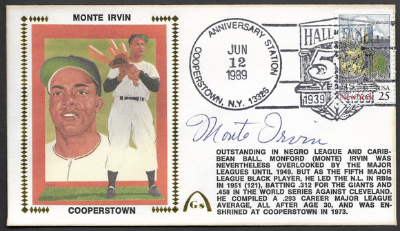 Monte Irvin - 50th Anniversary of Baseball's Hall Of Fame