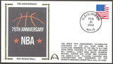 NBA 75th Anniversary UN-Signed Gateway Stamp Envelope