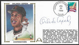 Orlando Cepeda Autographed Hall Of Fame Gateway Stamp Commemorative Cachet Envelope