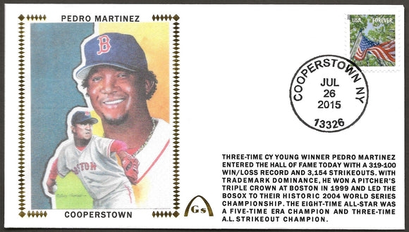 Pedro Martinez UN-Signed Hall Of Fame Gateway Stamp Cachet Envelope