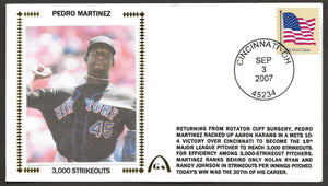 Pedro Martinez UN-Signed 3,000 Strikeouts Gateway Stamp Cachet Envelope